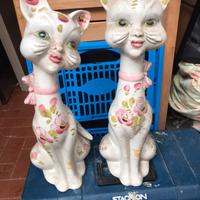 Collezione coppia gatti in. Ceramica