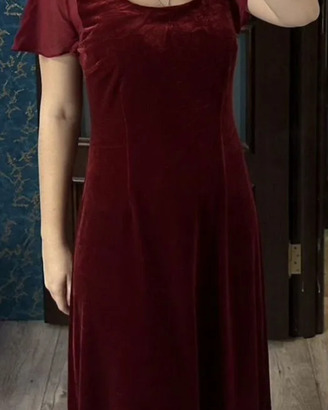 Abito vintage in velluto