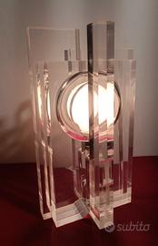 Lampada Sandro Petti X Maison Jansen Anni 70 Plexi