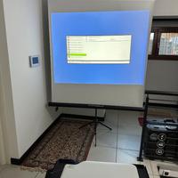SET KIT VIDEOPROIETTORE CASIO TELO STATIVO