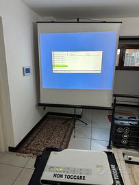 SET KIT VIDEOPROIETTORE CASIO TELO STATIVO