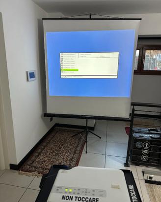 SET KIT VIDEOPROIETTORE LED CASIO TELO STATIVO