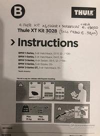 Thule kit di fissaggio + barre WING BAR