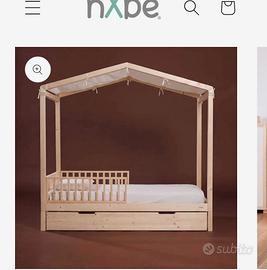 Letto montessoriano evolutivo nabè 1piazza e mezzo