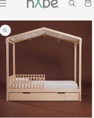 Letto montessoriano evolutivo nabè 1piazza e mezzo