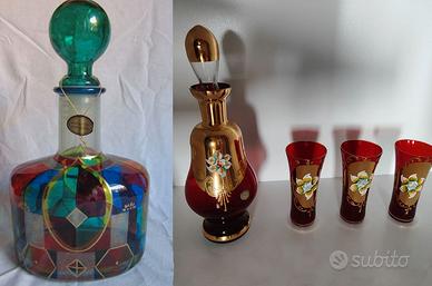 Set Servizio Liquori in Vetro di Murano