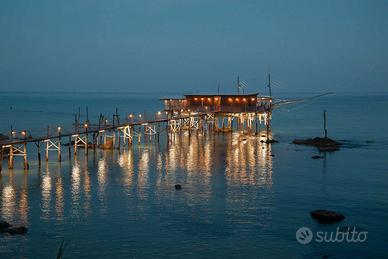 Trabocco Mare Adriatico Abruzzo A3 29,7x42 Cm.