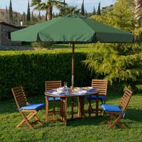 Ombrellone verde da giardino 3x3