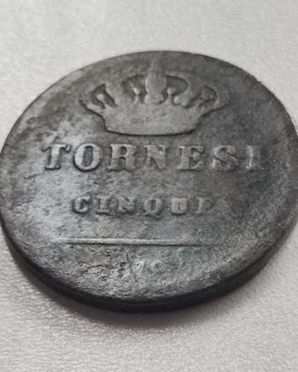 5 tornesi 1819