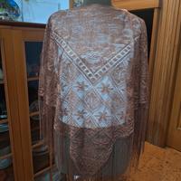 Poncho in pura seta elegante