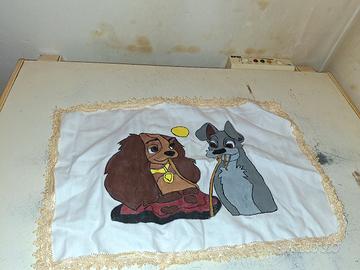 centrini, lenzuolini e cuscini  disney 