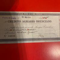 Assegno circolare del 1943