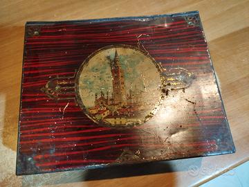 Scatola antica in latta Andrea Ratti & C. Cremona 