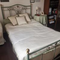 letto 1 piazza e mezza in ferro battuto e accessor