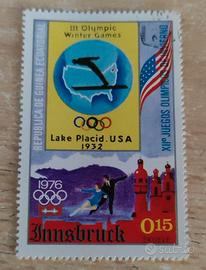 Francobollo Giochi Invernali Lake Placid 1932