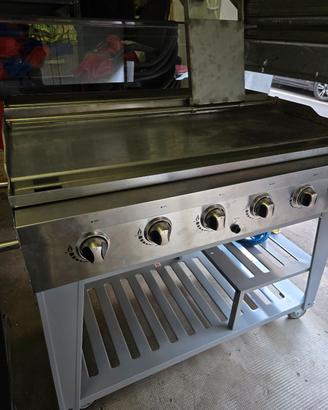 FRY TOP GAS SCHIACCIAPANINI IN ACCIAIO INOX 