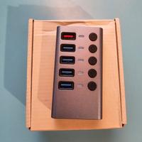 Ciabatta multipresa USB con singoli interruttori