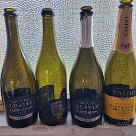 10 bottiglie vuote per spumante