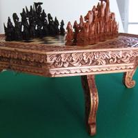 SCACCHIERA INDONESIANA in legno