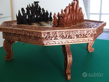 SCACCHIERA INDONESIANA in legno
