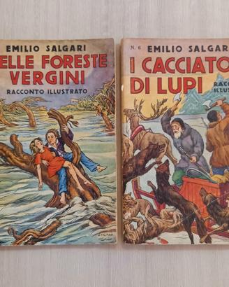 2 Volumetti EMILIO SALGARI Sonzogno 1936