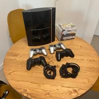PS3 Fat + 4 joystick + giochi