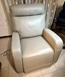 Poltrona elettrica in pelle Gavassa poltrone&sofà