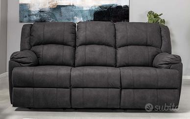 Divano 3 posti con recliner elettrico
