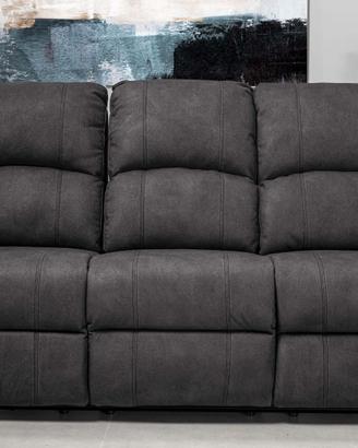Divano 3 posti con recliner elettrico