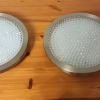 Coppia di plafonierei luce bianca