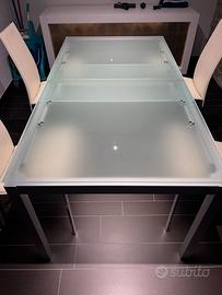 Tavolo sala Calligaris in vetro