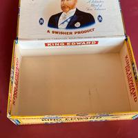 Scatola per sigari in legno d'epoca King Edward S.