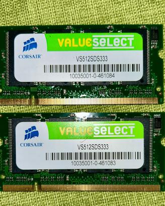 Memoria ram Corsair 512