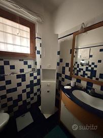 Mobile colonna per bagno bianco perla