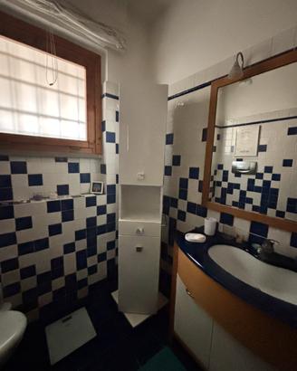 Mobile colonna per bagno bianco perla