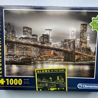 Nuovo - Puzzle 1000 pezzi fluorescente New York