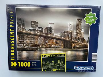 Nuovo - Puzzle 1000 pezzi fluorescente New York
