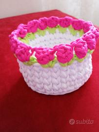 Cestino uncinetto