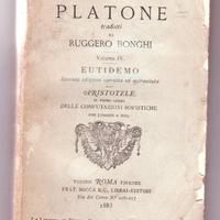 DIALOGHI DI PLATONE 1883   -EUTIDEMO-ARISTOTELE