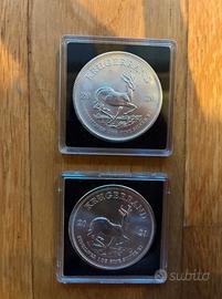 Monete Krugerrand 1 oz Argento 2020-2021