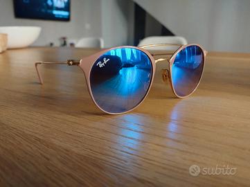 Occhiali da sole Rayban Double bridge Rosa nude e 