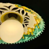 Lampadari con maioliche - Giallo e turchese