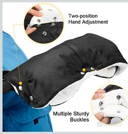 Guanto scaldamani inverno x passeggino/carrozzina