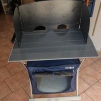 cucina da campeggio con paravento SEMINUOVA