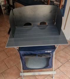 cucina da campeggio con paravento SEMINUOVA