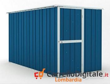deposito attrezzi giardino 175x307cm 5,4mq blu