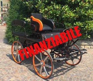 Carrozza per cavalli marathon 138 ruote inox