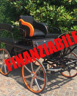 Carrozza per cavalli marathon 138 ruote inox