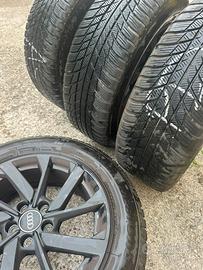set 4 cerchi originali AUDI + 4  gomme invernali