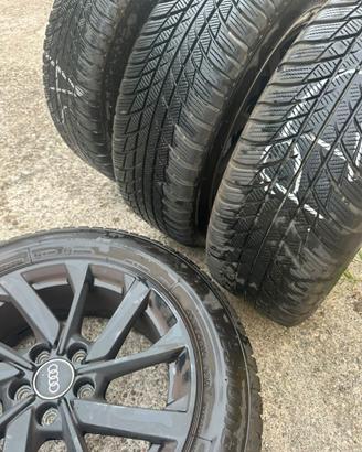 set 4 cerchi originali AUDI + 4  gomme invernali